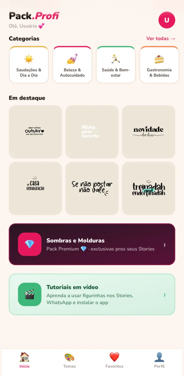 Um app leve